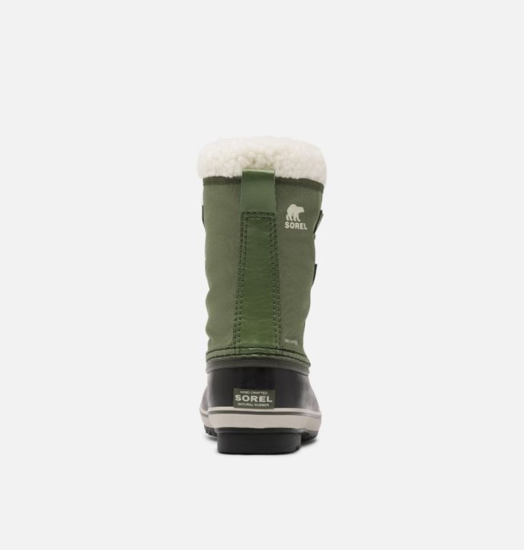 Kids Snow Boots Green/Black - Sorel Youth Yoot Pac™ Nylon - 723510-MZJ